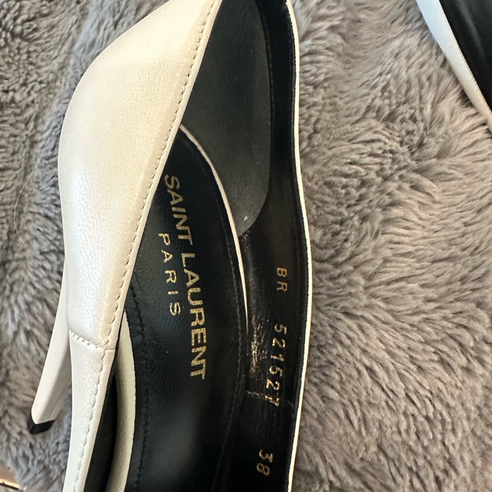 Saint Laurent Women's White Heels - Picture 3 of 5